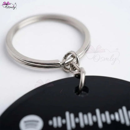 BlackRoundSpotifyKeychainringview - OSMLY