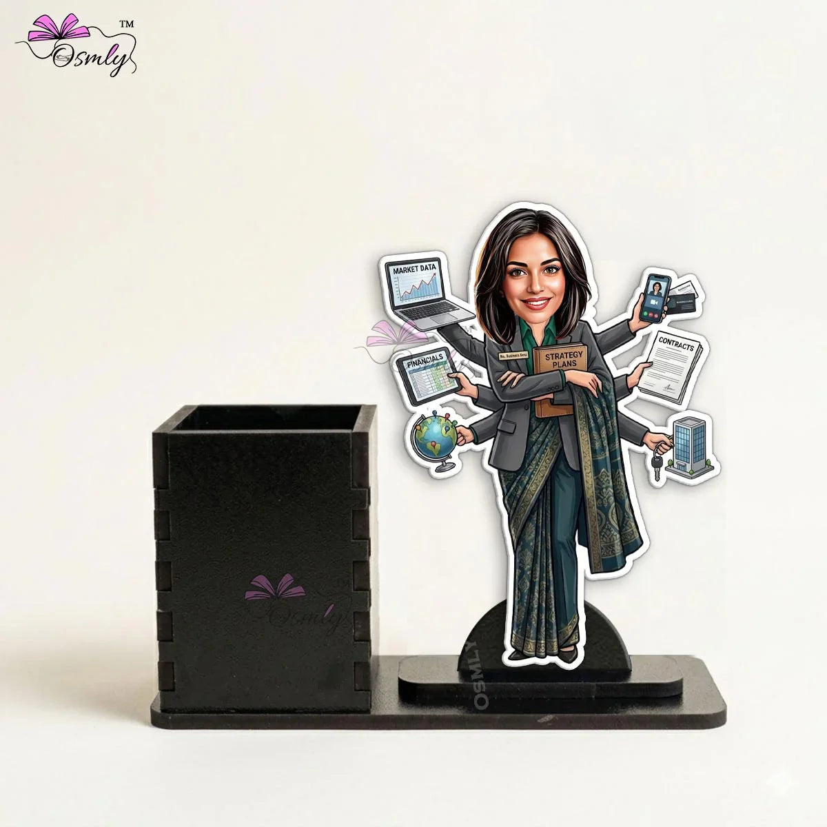Business-Woman-Pen-Stand - OSMLY