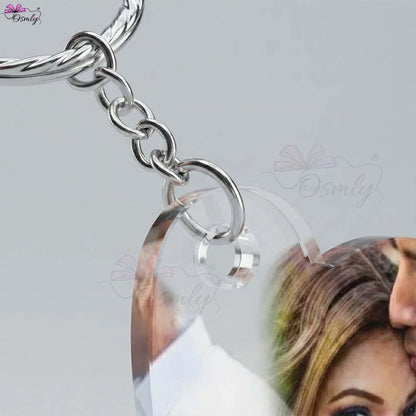 CoupleHeartAcrylicKeychainweddinggift - OSMLY