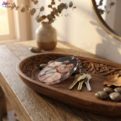 CustomizedOvalAcrylicKeychaincouplegift - OSMLY