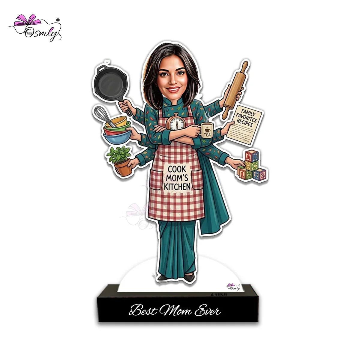 Personalised-Multitasking-Mom-Caricature-online-Gift - OSMLY