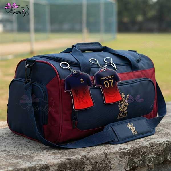 RCB IPL Cricket Keychain