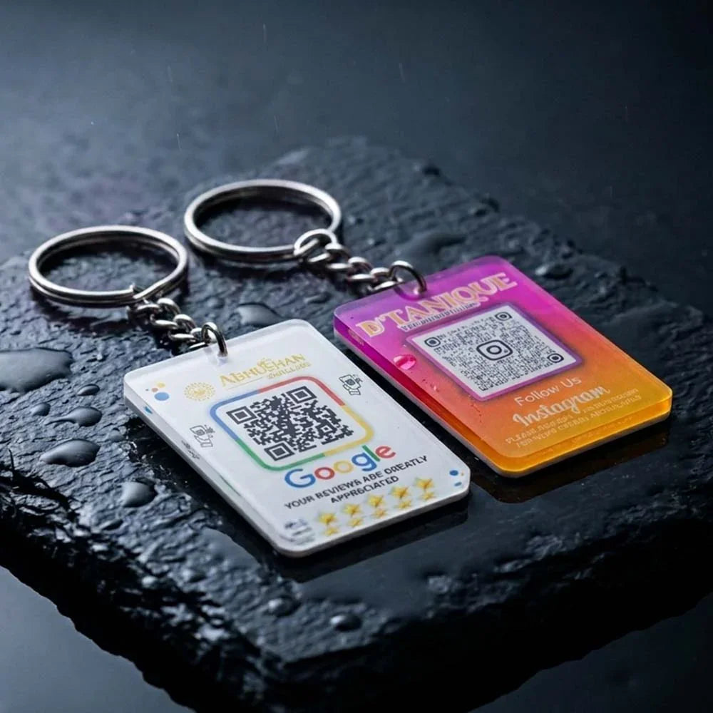 acrylicqrprintkeychain - OSMLY