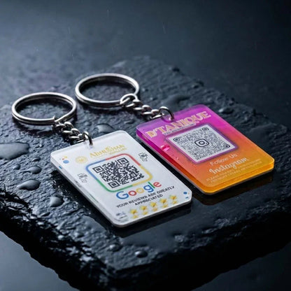 acrylicqrprintkeychain - OSMLY